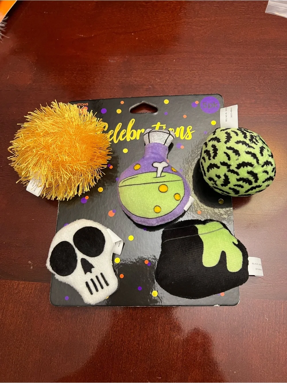 Design Lab Lord & Taylor Cat Toy Set - Green, Purple, Black, White, Gold